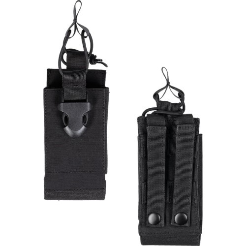 Чёрный подсумок MOLLE для рации
