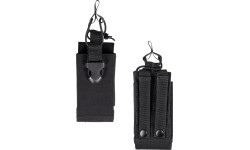 Чёрный подсумок MOLLE для рации