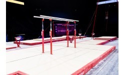 SET OF LANDING MATS FOR COMPETITION PARALLEL BARS - 43 m² - FIG Approved