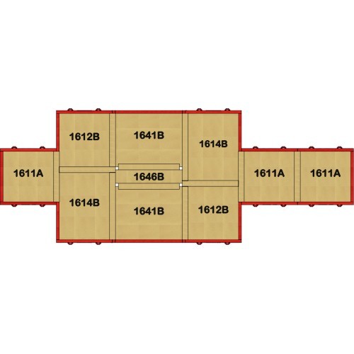 SET OF LANDING MATS FOR COMPETITION PARALLEL BARS - 43 m² - FIG Approved