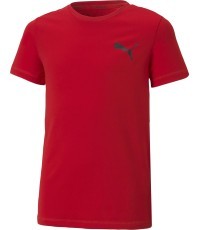 Puma T-krekls pusaudžiem Active Small Logo Red 586980 11