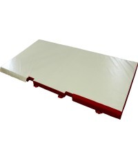 CUSTOM LANDING MAT FOR POMMEL HORSE - WITH BASE CUT-OUTS - 400 x 200 x 10 cm