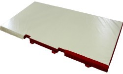 CUSTOM LANDING MAT FOR POMMEL HORSE - WITH BASE CUT-OUTS - 400 x 200 x 10 cm