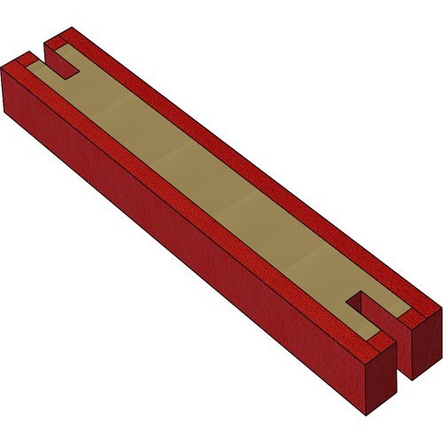 CENTRAL MAT FOR HIGH BAR - 300 x 50 x 20 cm
