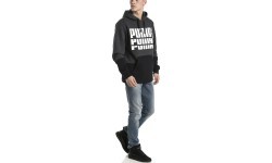 Толстовка Puma Rebel Up Hoodie Grey Black