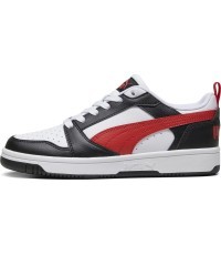 Puma Rebound V6 Lo Jr apavi pusaudžiem Black White Red 393833 04