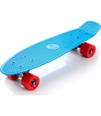 Plastmasas skrituļdēlis - Red/neon blue/silver