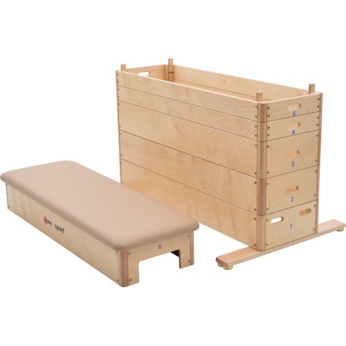 6-section Vaulting Box Coma-Sport GS-292 – Natural Leather