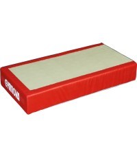 TRADITIONAL LANDING MAT FOR RINGS - BEAM - ASYMMETRIC, PARALLEL AND HIGH BARS - WITH BIB ACROSS WIDTH - 100 x 200 x 20 cm