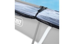 Бассейн EXIT Soft Grey 300x200x65 см с фильтр-насосом и куполом, серый
