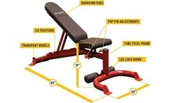 Universāls treniņu sols Body-Solid GFID100
