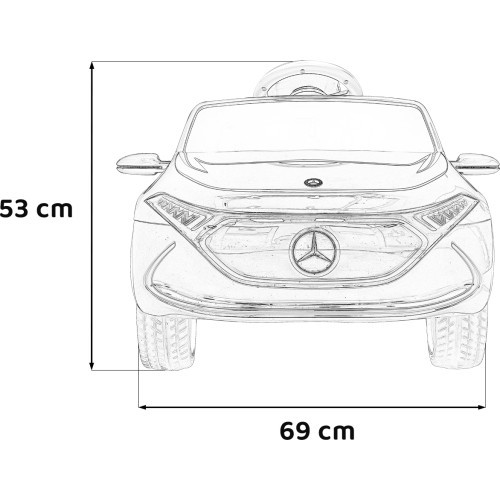 Bērnu elektromobilis Mercedes-Benz AMG EQA, melns
