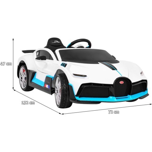 Электромобиль Bugatti Divo, белый