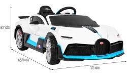 Электромобиль Bugatti Divo, белый