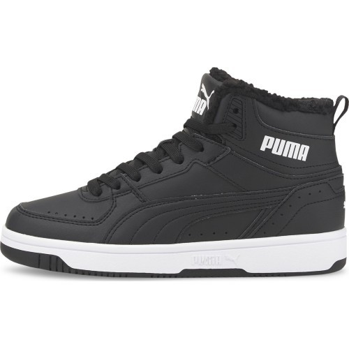 Puma Rebound Joy Fur Black apavi pusaudžiem 375477 01