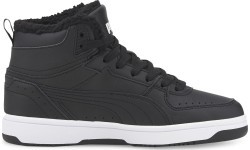 Puma Rebound Joy Fur Black apavi pusaudžiem 375477 01