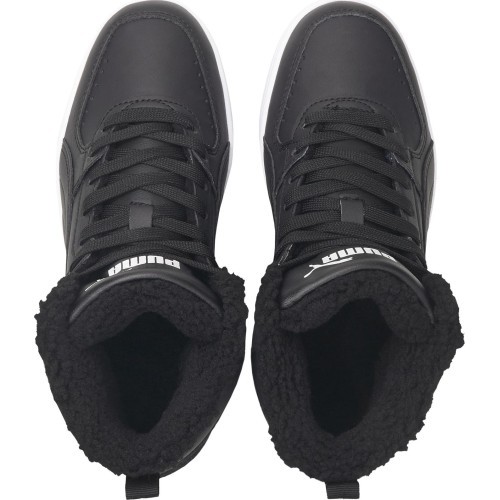 Puma Rebound Joy Fur Black apavi pusaudžiem 375477 01