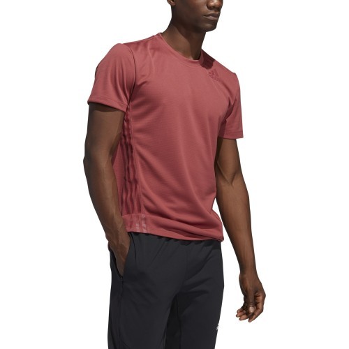 Adidas Aero 3s Tee Men's T-Shirt Red