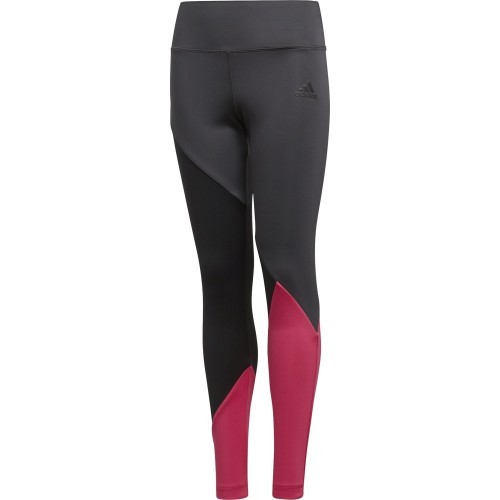 Леггинсы подростковые Adidas Yg TR Cb Tights Grey Pink DN8428