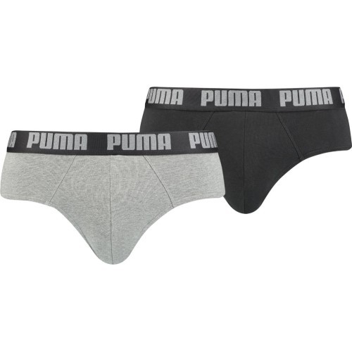 Puma Basic Brief vīriešu apakšbikses Black Grey 889100 19
