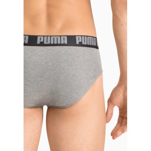 Мужские трусы Puma Basic Brief Black Grey 889100 19