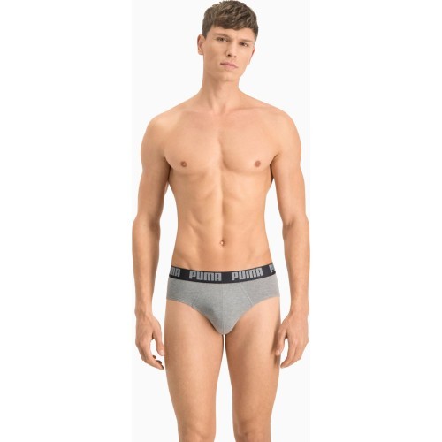 Мужские трусы Puma Basic Brief Black Grey 889100 19