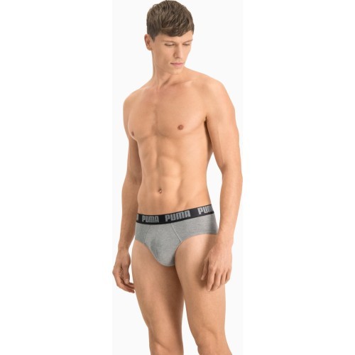 Мужские трусы Puma Basic Brief Black Grey 889100 19