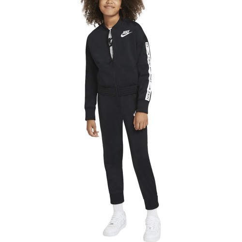 Спортивный костюм для девочек Nike G NSW Trk Suit Tricot чёрный CU8374 010