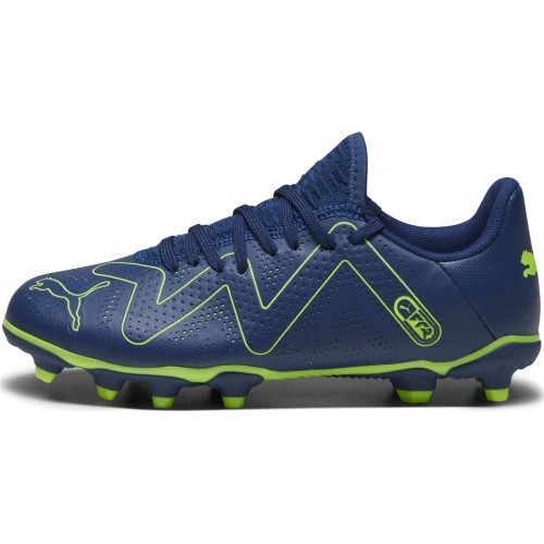 Puma Future Play FG/AG Jr Persian Green Blue pusaudžu futbola apavi 107388 03