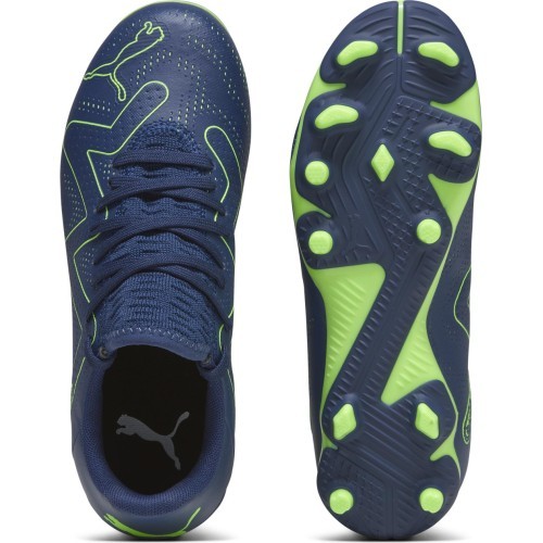 Puma Future Play FG/AG Jr Persian Green Blue pusaudžu futbola apavi 107388 03