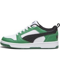 Puma pusaudžu apavi Rebound V6 Lo Jr Black White Green 393833 05
