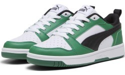 Puma pusaudžu apavi Rebound V6 Lo Jr Black White Green 393833 05