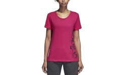 Adidas Aop Linear Tee sieviešu krekls, Real Magenta DJ1626