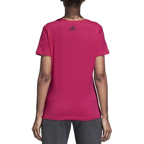 Adidas Aop Linear Tee sieviešu krekls, Real Magenta DJ1626