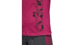 Женская футболка Adidas Aop Linear Tee, Real Magenta DJ1626