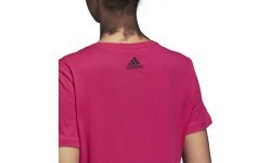 Женская футболка Adidas Aop Linear Tee, Real Magenta DJ1626