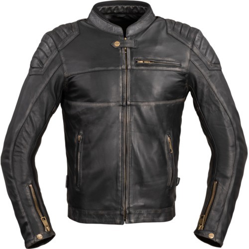 Мужская кожаная мотоциклетная куртка W-TEC Suit - Vintage Black