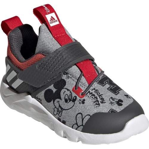 Детские кроссовки Adidas RapidaFlex Mickey серые/красные EF9730