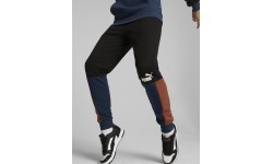 Puma vīriešu sporta bikses Ess+ Block Sweatpants Black Blue Orange 849037 71