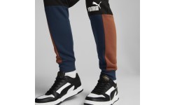 Puma vīriešu sporta bikses Ess+ Block Sweatpants Black Blue Orange 849037 71