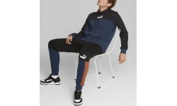 Puma vīriešu sporta bikses Ess+ Block Sweatpants Black Blue Orange 849037 71