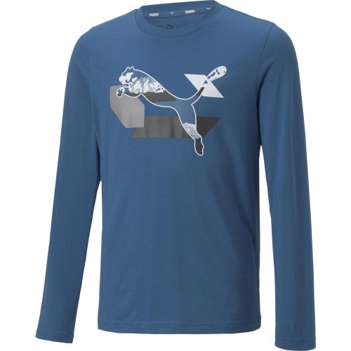Puma pusaudžu krekls Alpha Longsleeve Tee zils 670103 17