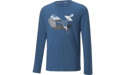 Puma pusaudžu krekls Alpha Longsleeve Tee zils 670103 17