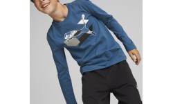 Puma pusaudžu krekls Alpha Longsleeve Tee zils 670103 17