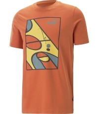 Мужская футболка Puma Graphics Court Tee Chili Orange 674481 94