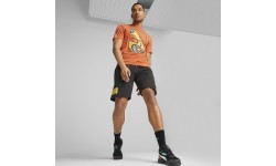 Puma Graphics Court Tee vīriešu krekls Chili Orange 674481 94