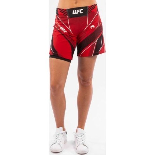 UFC Venum Authentic Fight Night sieviešu šorti - Long Fit - sarkani