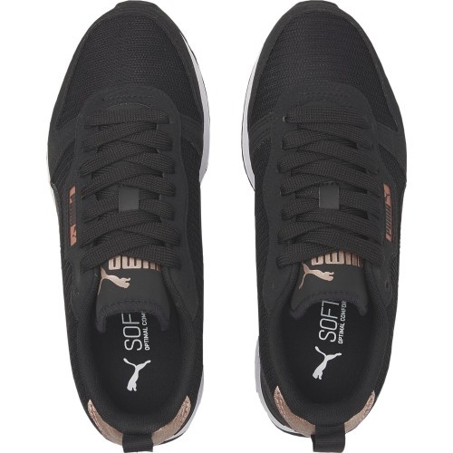 Puma R78 Metallic Jr подростковые кроссовки чёрные 383931 01