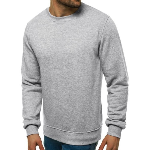 J.Style Men's Sweatshirt Fleece Light Grey 68B2001-2