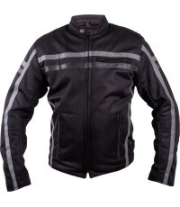 Motorcycle Jacket W-TEC Bellvitage Crow - Juoda, pilka